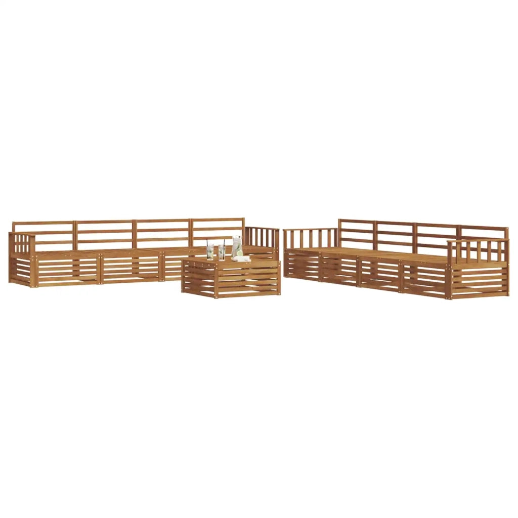 Set di divani da esterno 9 pcs Naturale 3373209