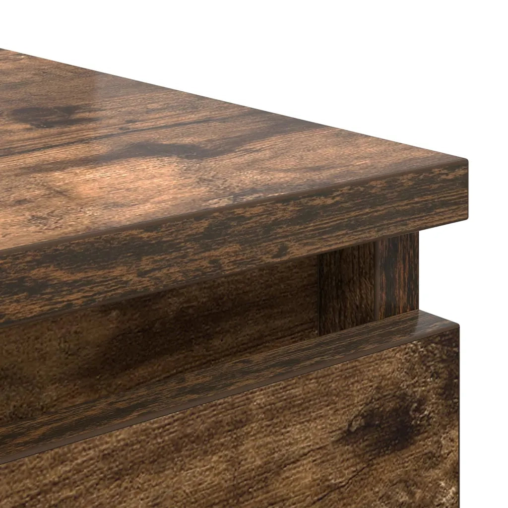Credenza Rovere Fumo 37,5x35x76 cm in Legno Multistrato 861755