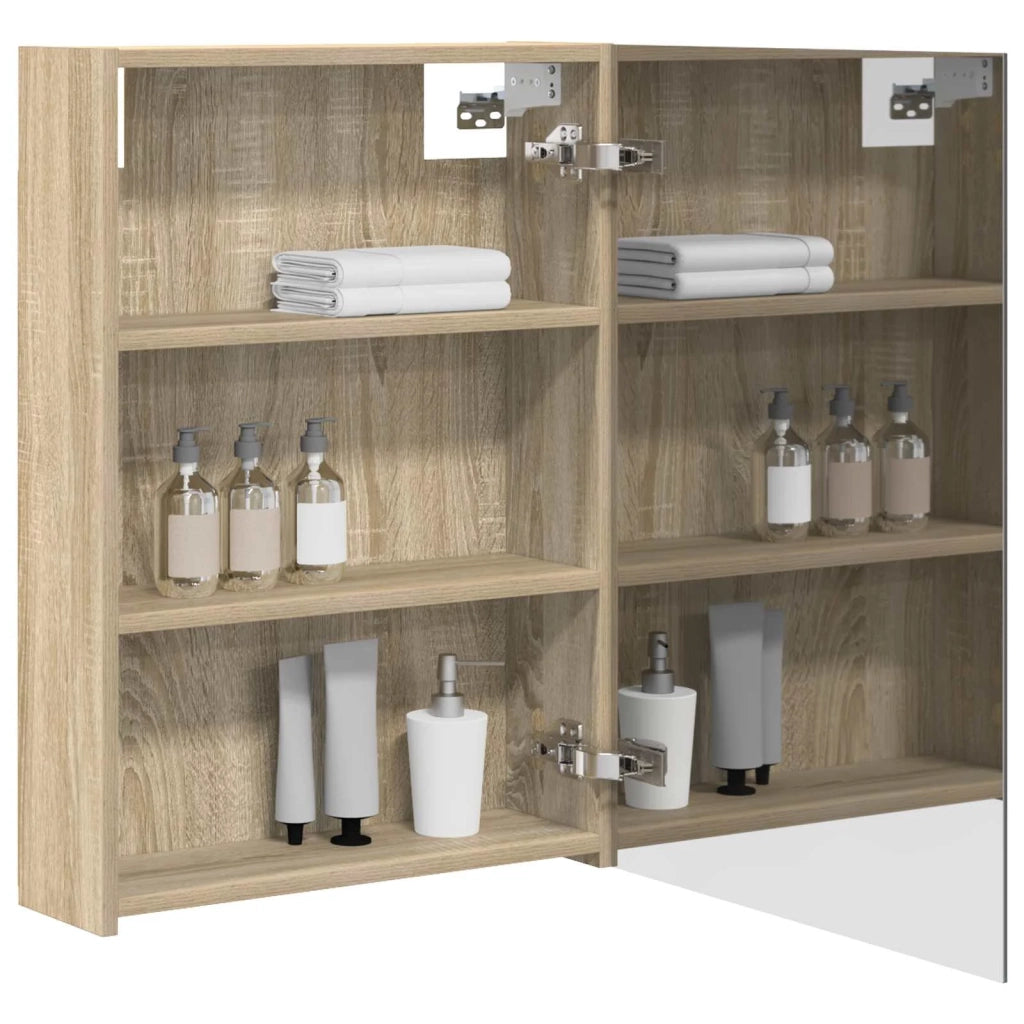 Mobiletto per specchio da bagno Rovere Sonoma 50 x 14,5 x 70 cm 889041
