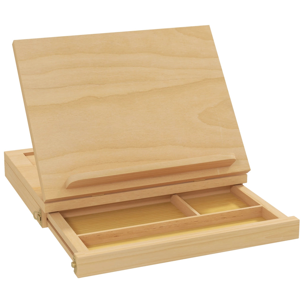 Cavalletto da Tavolo Pieghevole ¨C Xylo ¨C Legno Naturale con Cassetto 33,5x26x26 cm