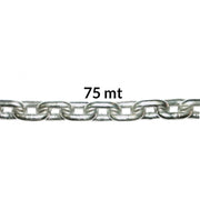 CATENA INOX CALIBRATA Ø MM.6 MT 75 STAINLESS STEEL 316 CALIBRATED CHAIN Ø MM 8