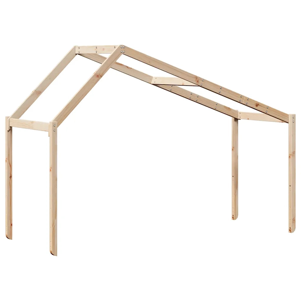 Tetto per Letto Bambini 213x95,5x144,5cm Legno Massello di Pino CFW4638007