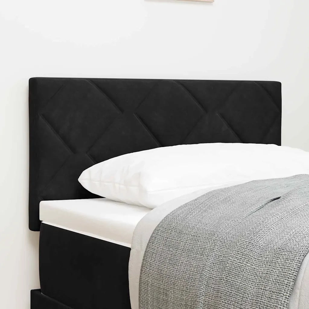Testiera | Testata LED Nero 80 cm Velluto