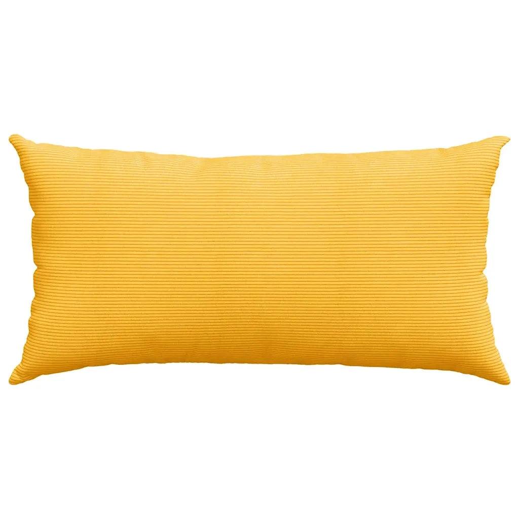 Cuscini da Divano 2 pz | Cuscini per sedie Giallo Chiaro 80 x 40 cm