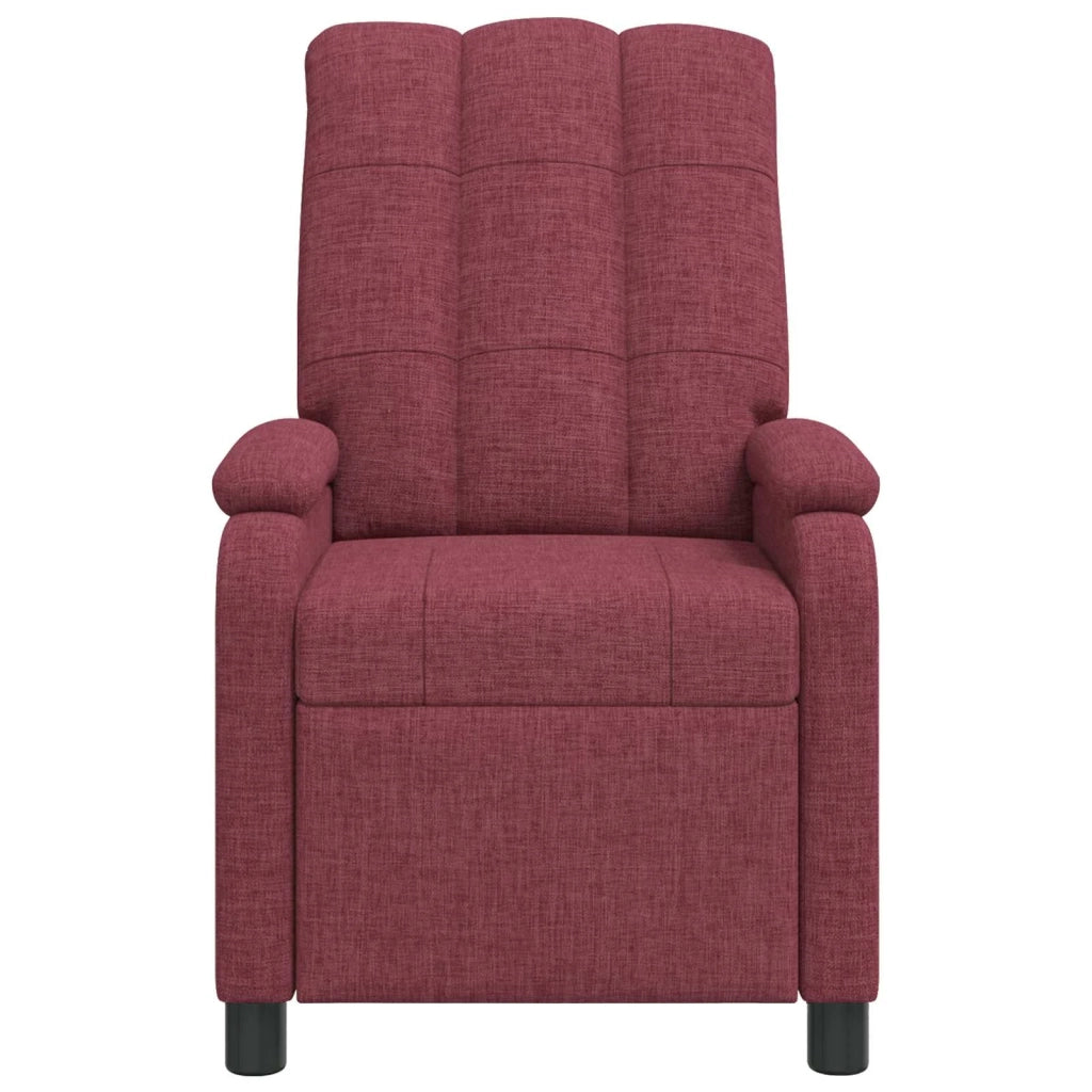 Divano Sedia-Poltrona Massaggiante Rosso Vino Tessuto 850020