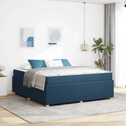 Struttura del letto con materasso Blu 180 x 200 cm Tessuto 3398424