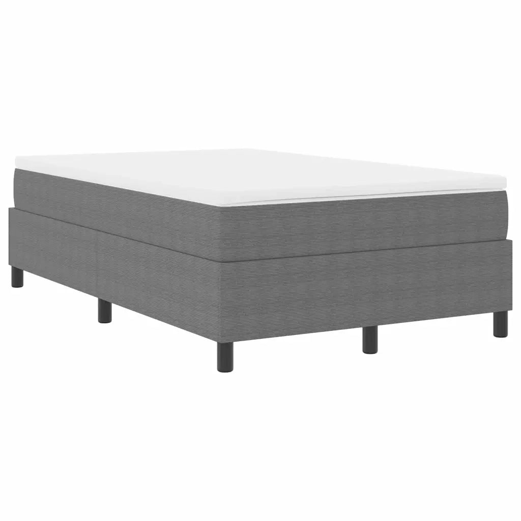 Letto a molle Grigio chiaro e bianco 120 x 190 cm 3337452