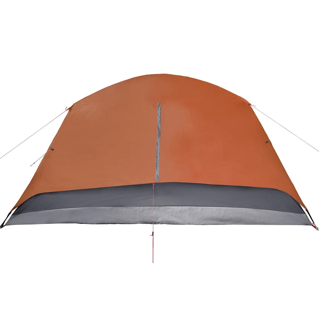 Tenda da Campeggio con Portico 4 Persone Arancione Impermeabile 94417