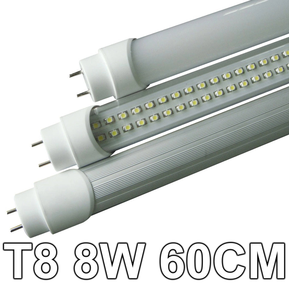 Trade Shop - Tubo Neon Led 8w "60 Cm" T8 120 Smd Led Luce Bianca Fredda O Calda 6500k O 3000k -
