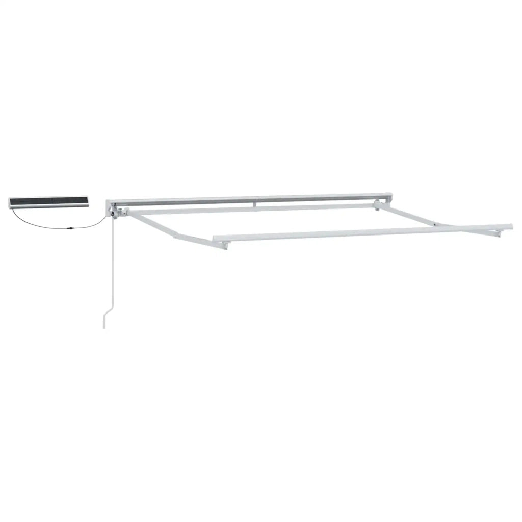 Tettuccio Elettrico Retrattile Borgogna e Bianco 3 x 2 m 3421717