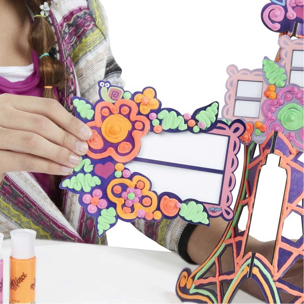 Torre Di Fiori Cornici Da Decorare Doh Vinci Hasbro Pistola Styler E 4 Colori 3d