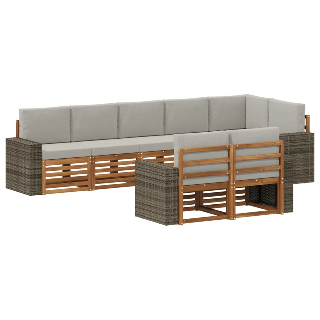 Set di divani da esterno 8 pz Poliestere 3384517