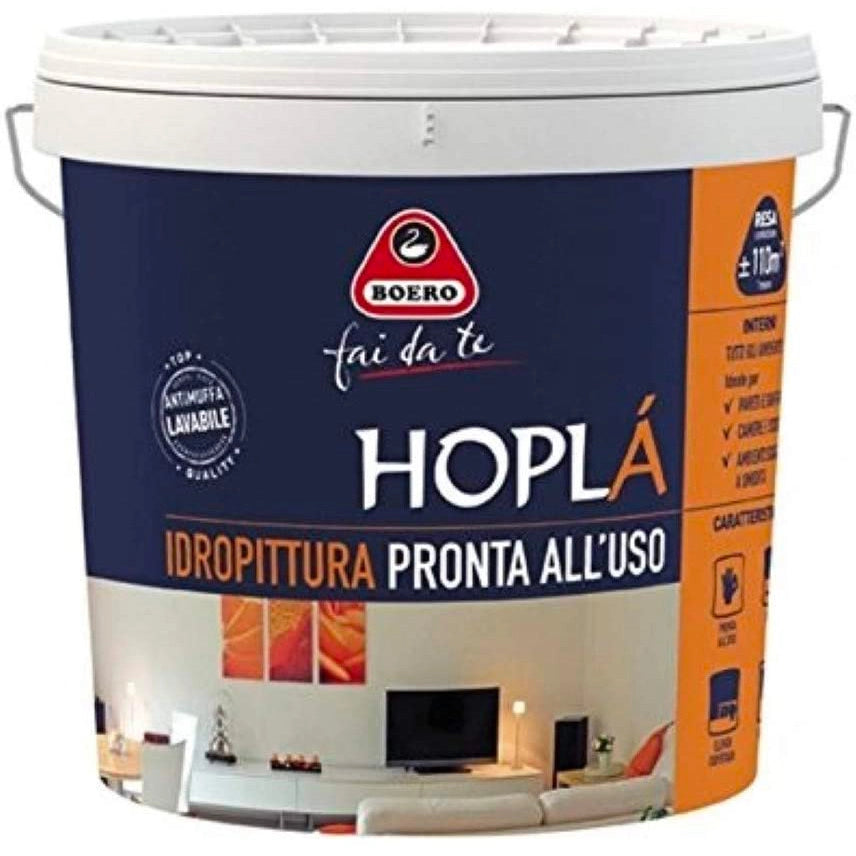 Idropitture lavabile bianca antimuffa Hopl√† Boero 10 L