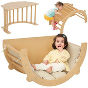 Arco Montessoriano 3 in 1 ¨C Xylo ¨C Struttura Arrampicata Tavolo Dondolo Bambini 18-48 Mesi Legno