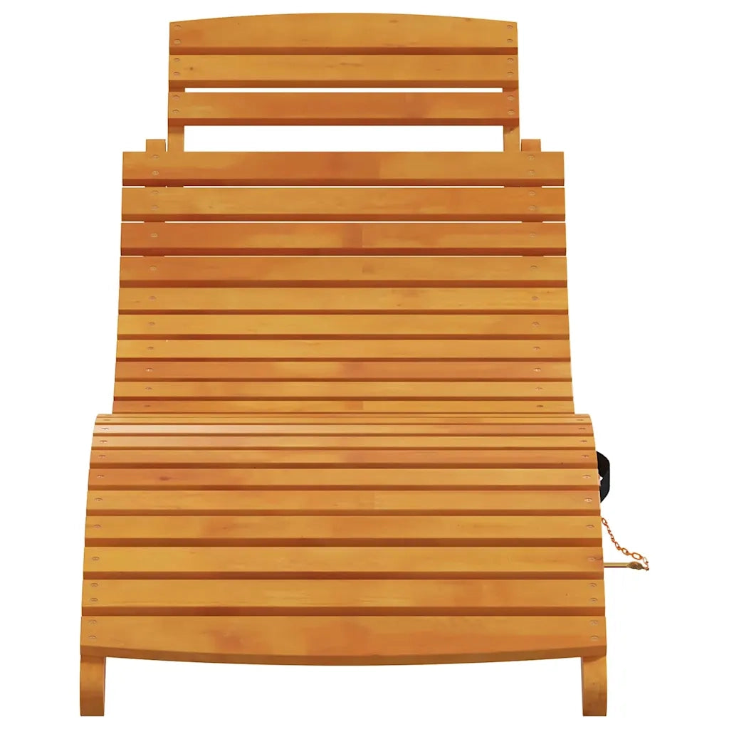 Lettino prendisole 2 pcs Marrone 55 x 184 x 64cm 4107093