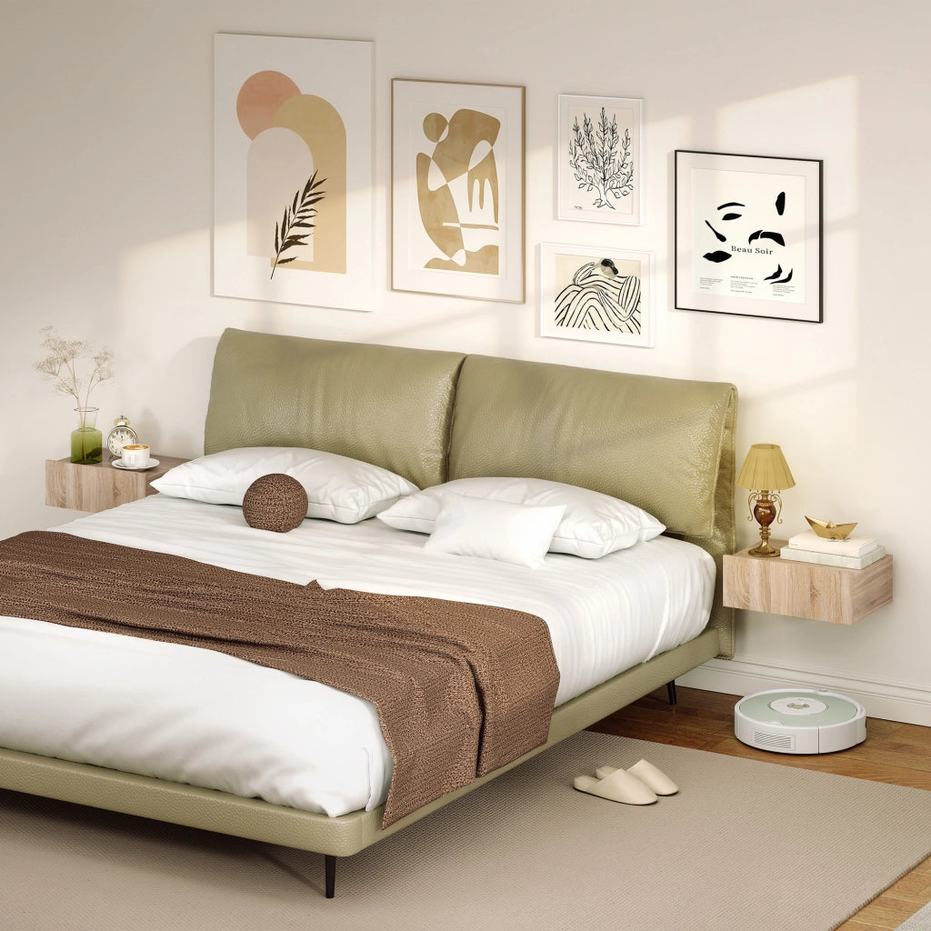 Comodino sospeso con cassetto ¨C Xylo ¨C Set da 2 pezzi quercia 40x30x15 cm