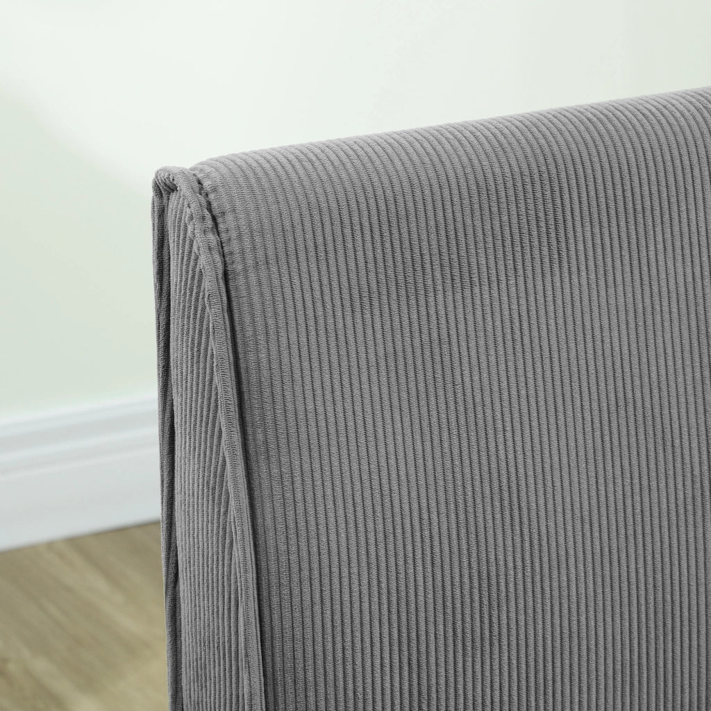 DIVANO 2 POSTI 110 x 62 x 85 cm Grigio in poliestere