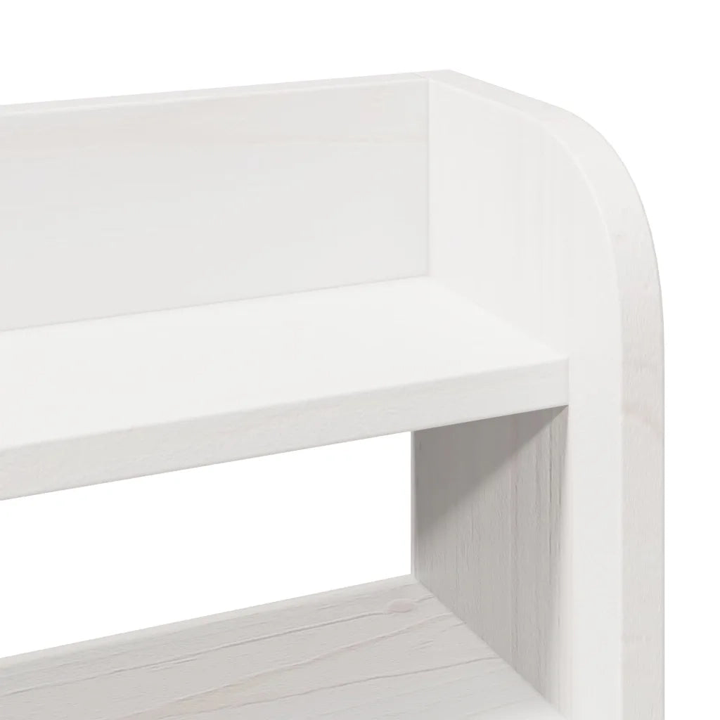 Giroletto con Testiera senza Materasso-Struttura Letto Bianco 200x200 cm 351469