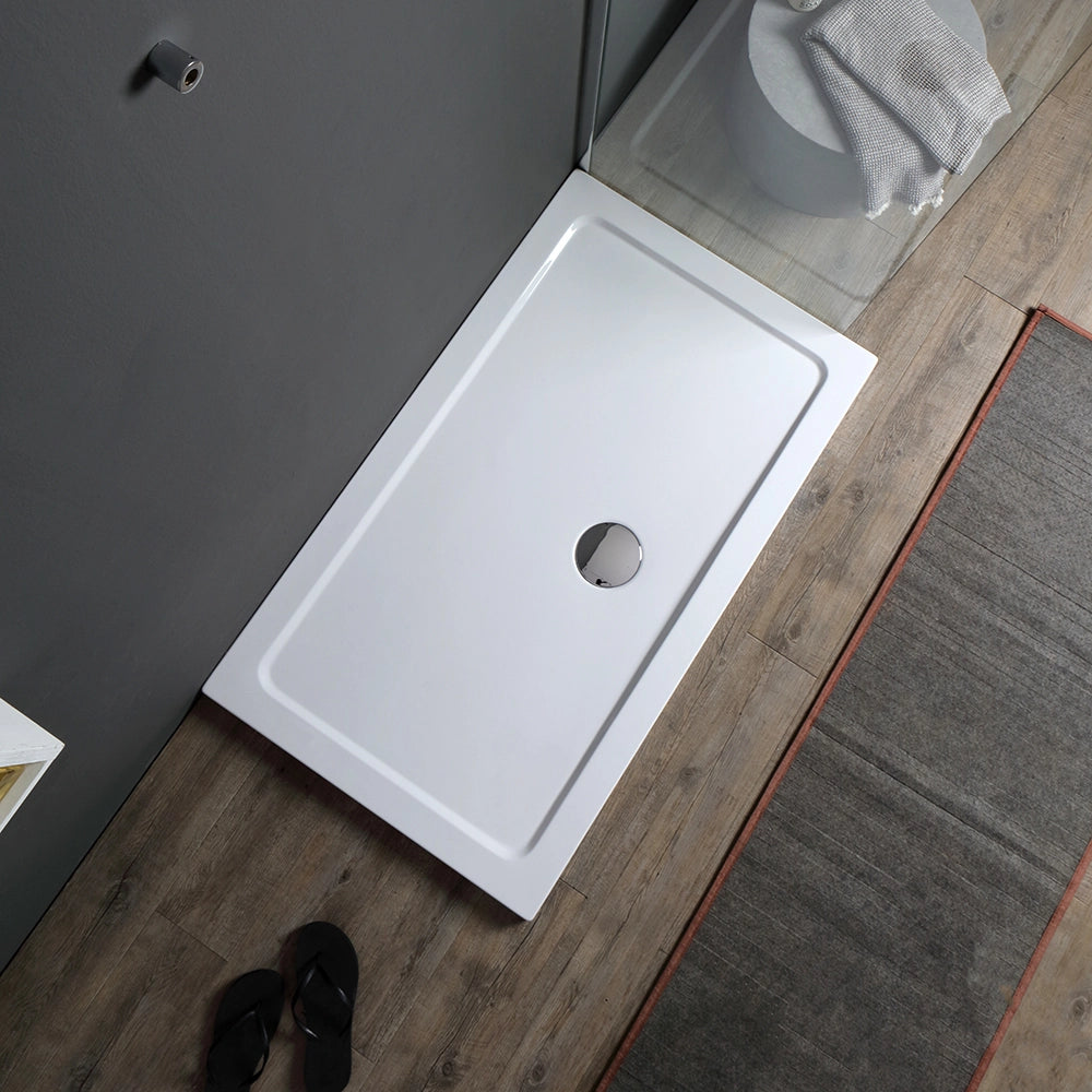 Piatto doccia rettangolare 120x80 bianco