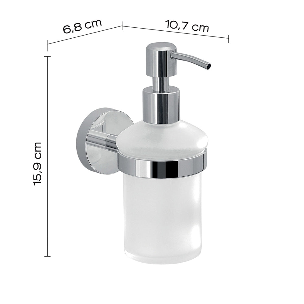 Set portaspazzolini e dosasapone da muro Gedy linea Eros cromato