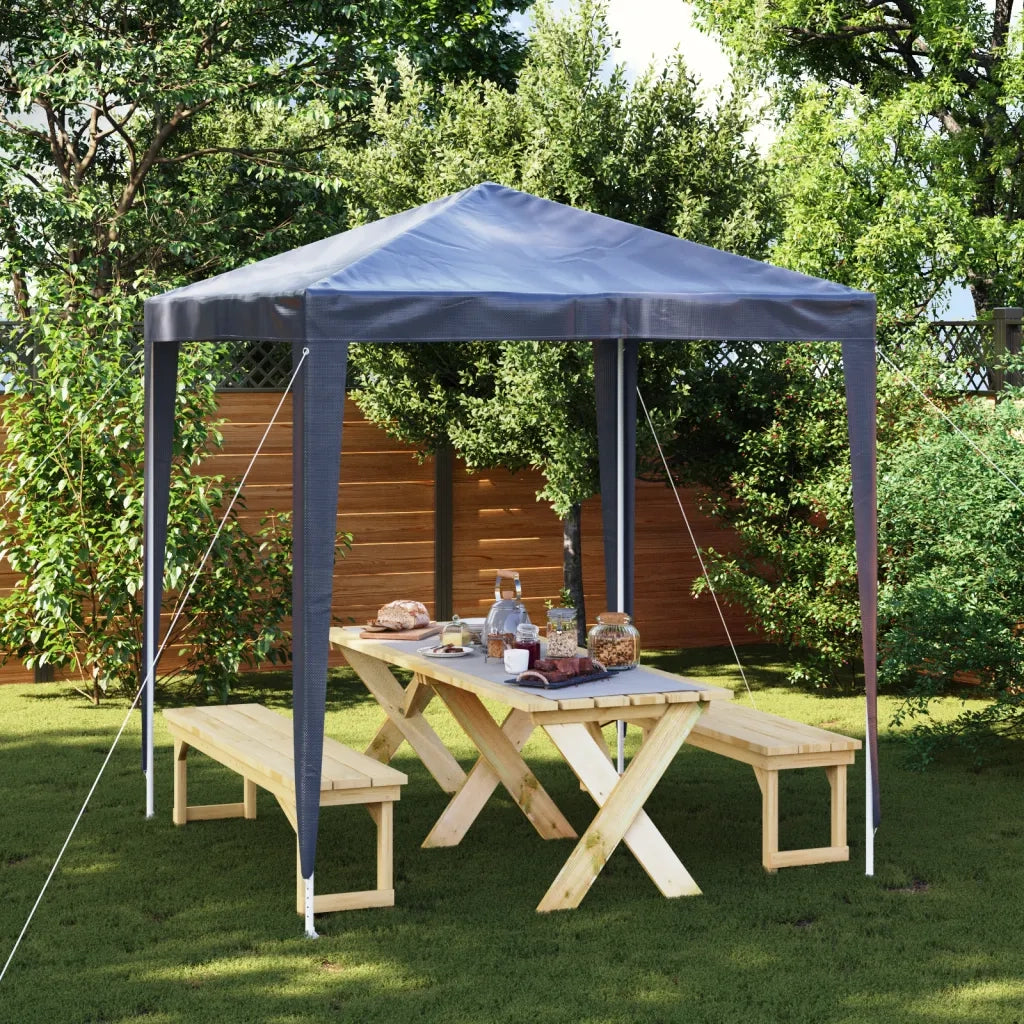 Tenda per Feste-Tenda Gazebo 2x2 m Blu