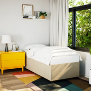 Giroletto senza Materasso-Struttura Letto Crema 100x200 cm in Tessuto 528536