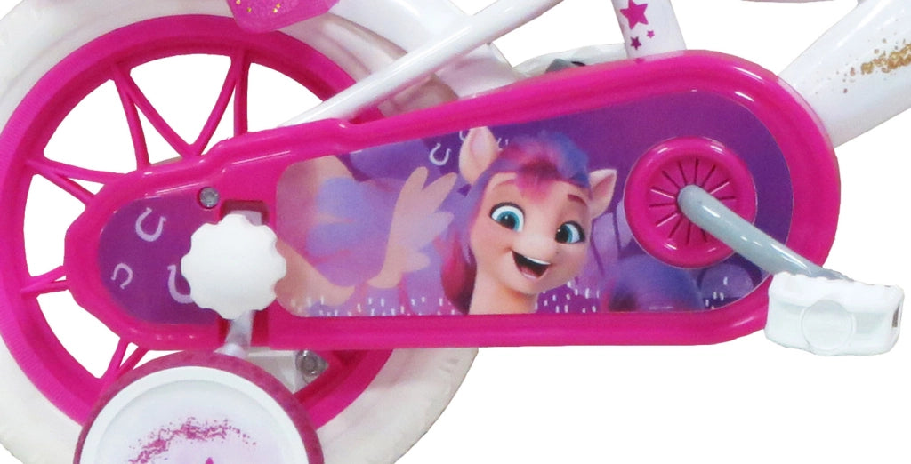 Bicicletta per Bambine 12" My Little Pony Freno Caliper e Stabilizzatori in Acciaio Hi-Ten Rosa