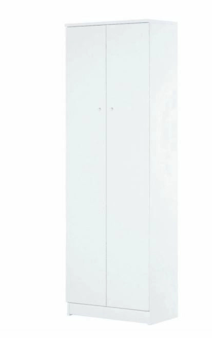Armadietto 2 Ante Bianco Liscio 182,2X62,1X34,3 Cm - Sarmog