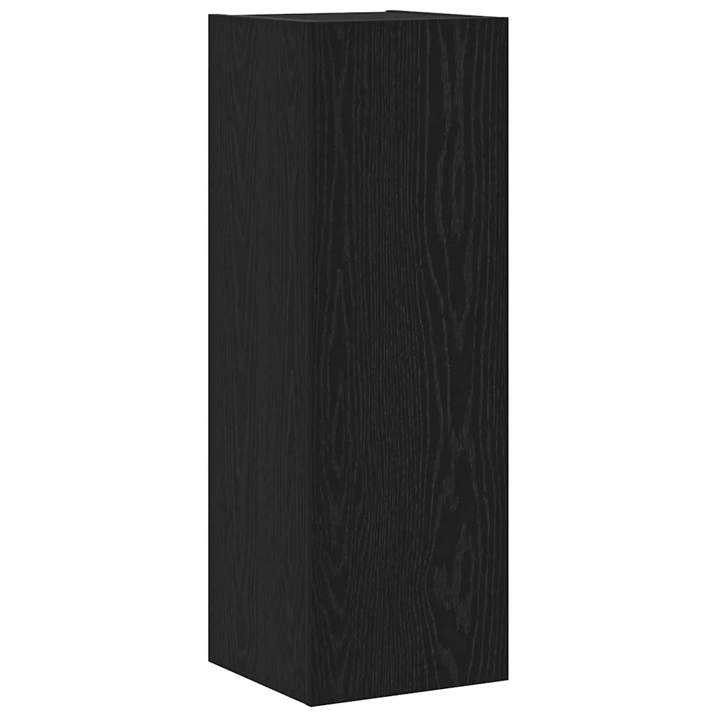 Set mobile TV 8 pcs Rovere Nero Legno multistrato