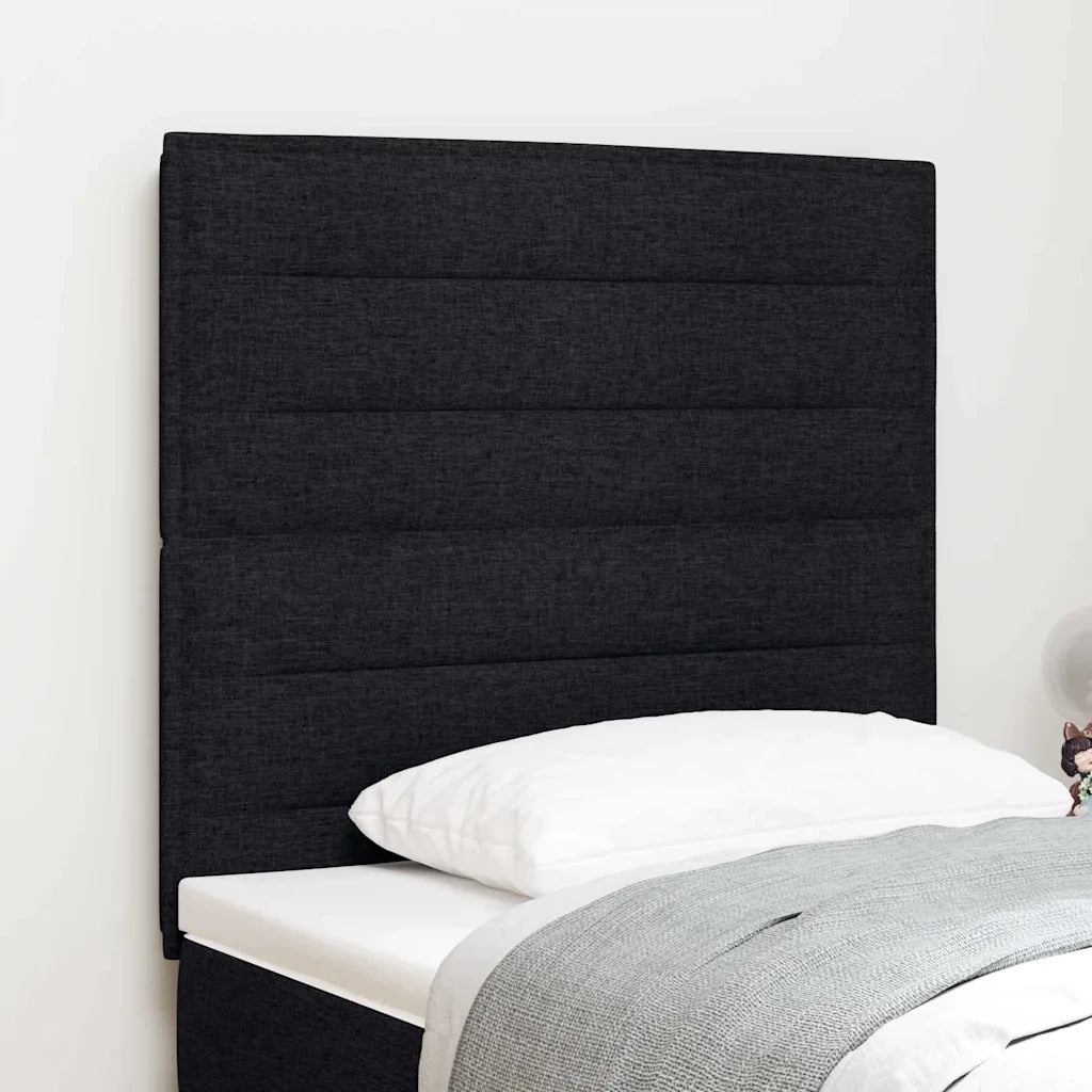 Testiera | Testata LED con strisce LED con Testiera | Testata Nero 80 cm Tessuto