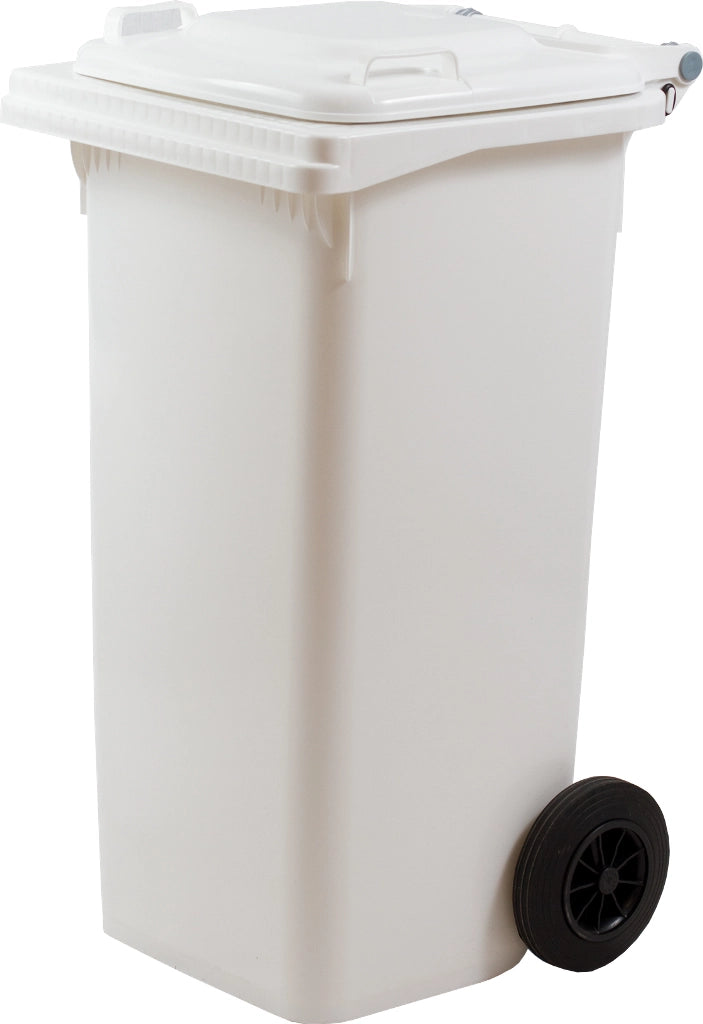 ICS BIDONE QUADRO PER DIFFERENZIATA Lt. 240 - cm.72x58x106 h col. Bianco