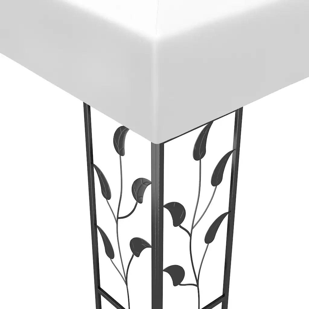 Gazebo | Pergolato con Luci LED a Stringa 3x3 m Bianco
