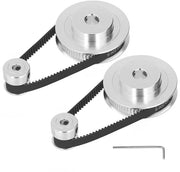 Distributore Sincronizzato 200mm Lunghezza - Disco Distributore in Alluminio - Rapporto 20T/60T - Inclusa Chiave a Lema - Set di Pulegge
