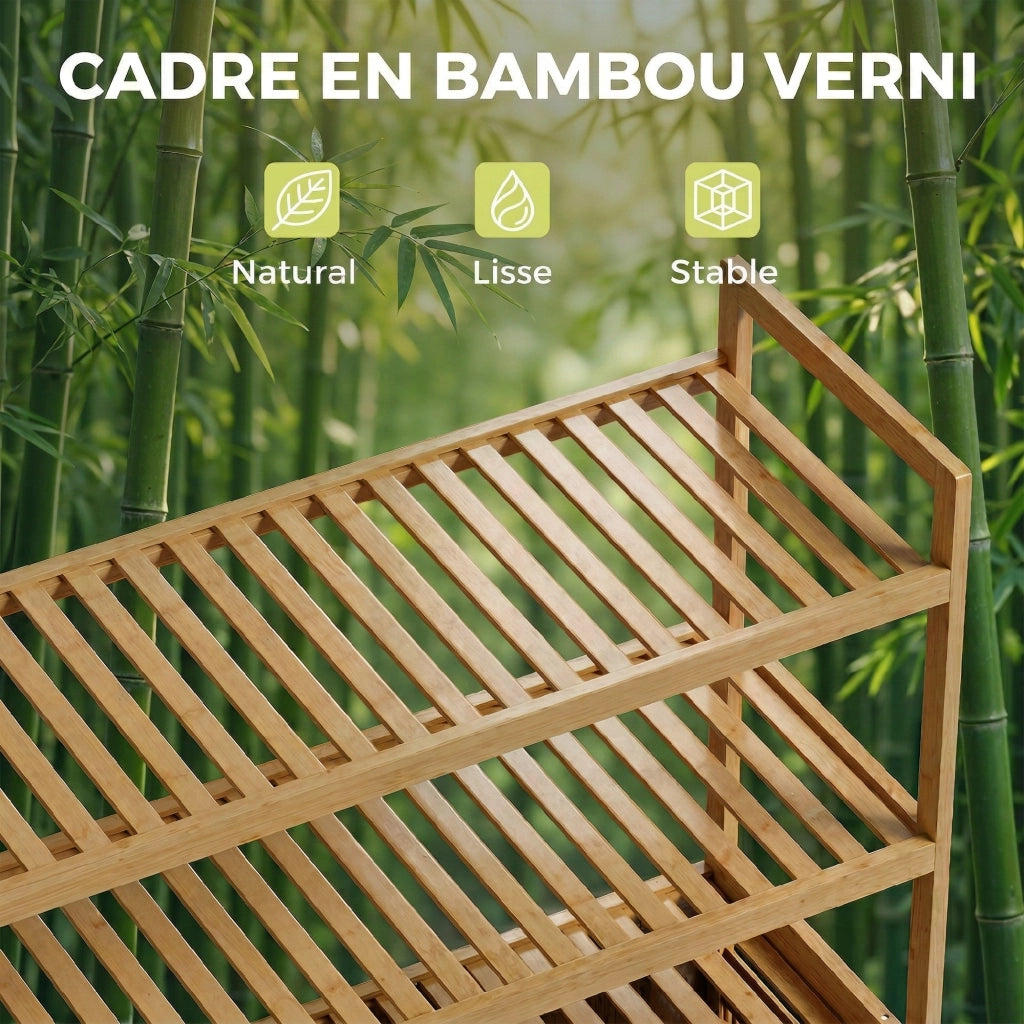 Mobile da Bagno con Cestino Bamb¨´ ¨C Minimal ¨C Legno Rovere 3 Ripiani
