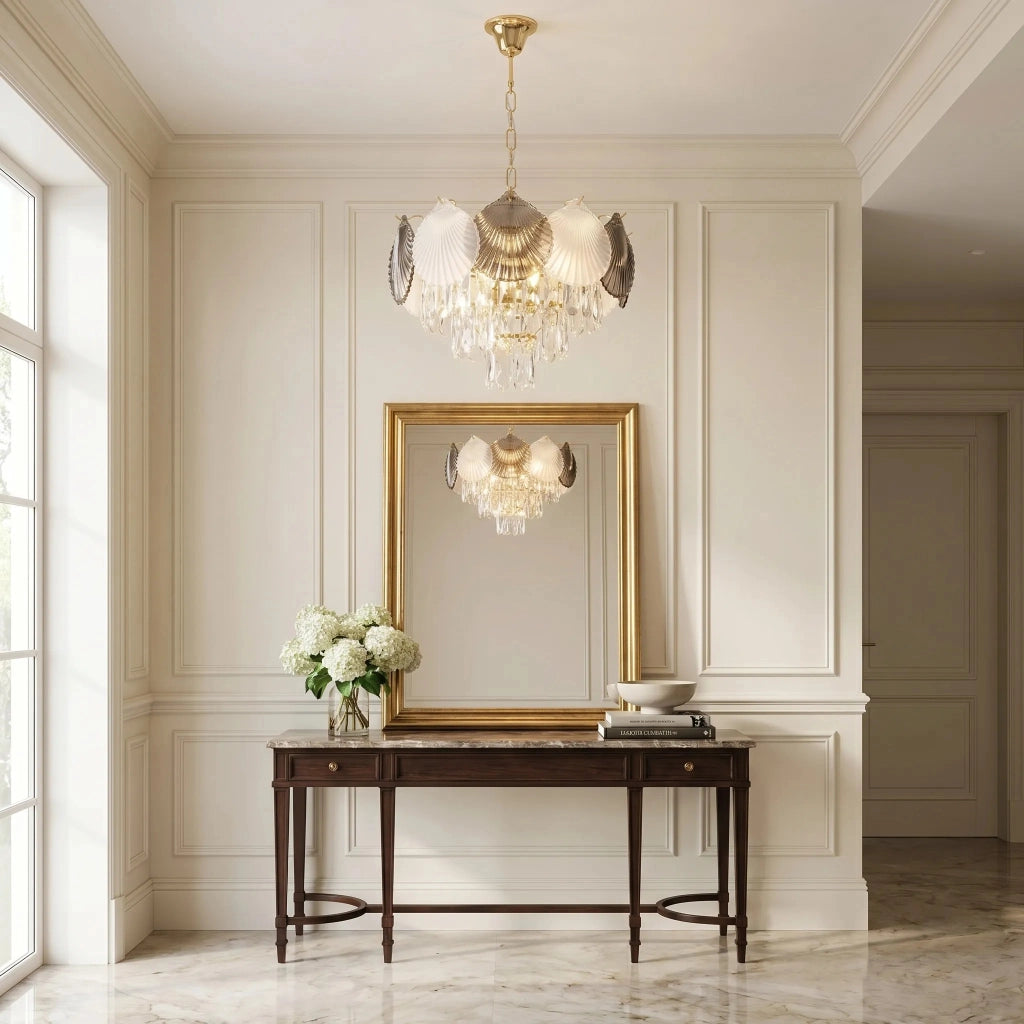 Lampada A Sospensione In Cristallo Swe083-cp 40cm Gold