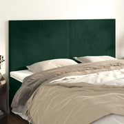 Testiera Verde Scuro 160x5x118/128 cm Velluto 3116109