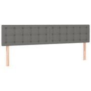 Testiera | Testata Grigio Scuro 160x5x78/88 cm in Tessuto