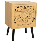 Tavolino in legno marrone 45x35x60h cm