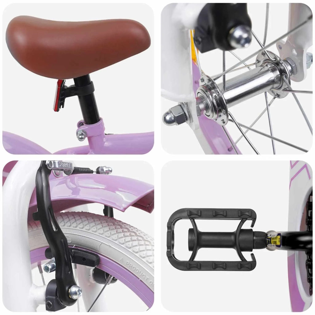 Bicicletta per Bambini 12 Pollici per bambini di 2-4 anni Viola 42009547