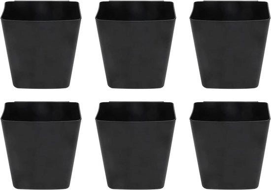 Accessorio di contenimento bicchieri - 6 pezzi - nero