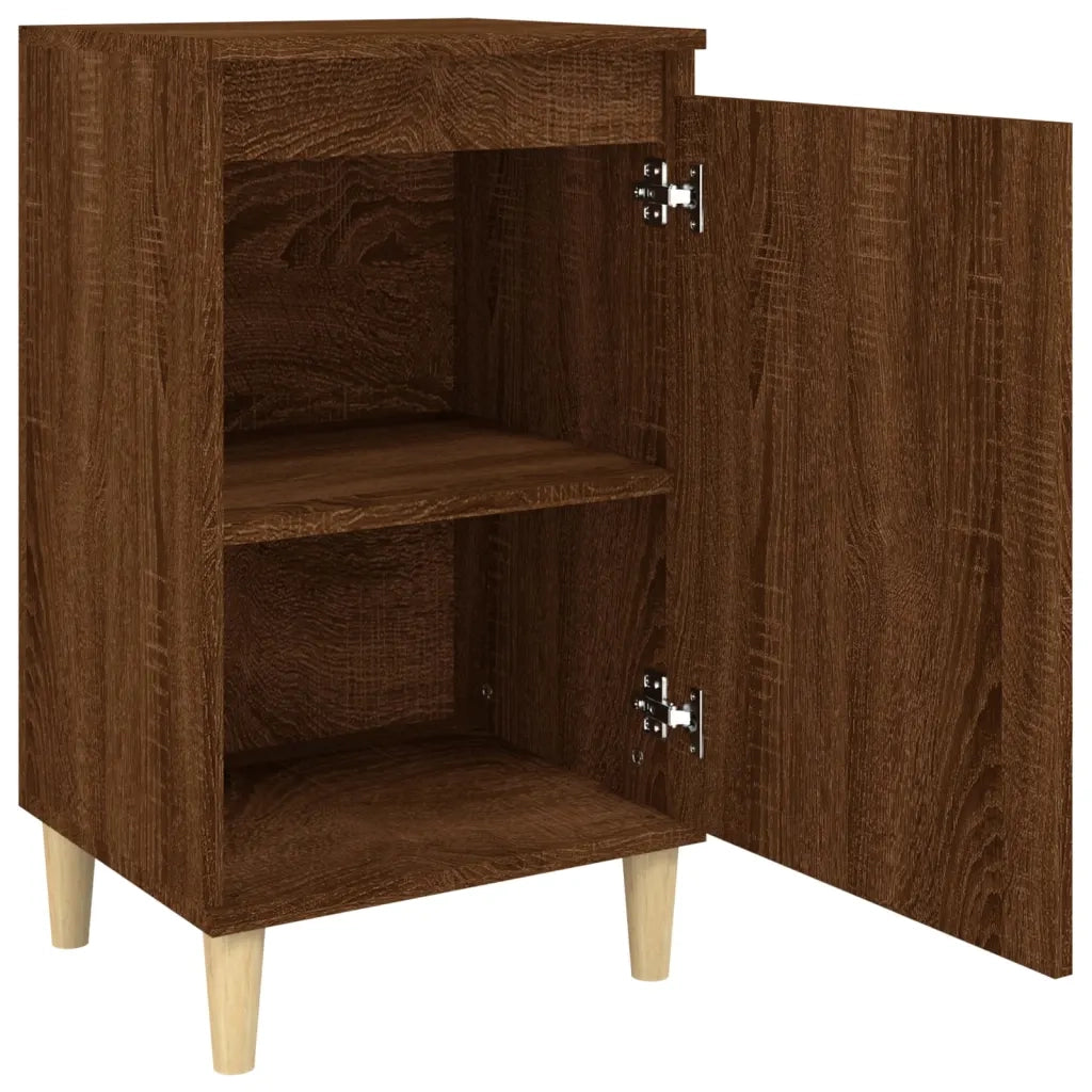 Comodini 2 pz-Set di 2 Tavolino da notte Rovere Marrone 40x35x70 cm in Legno Multistrato 830605