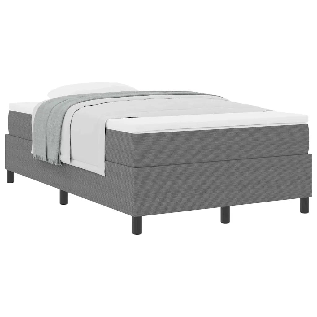 Letto a molle Grigio chiaro e bianco 120 x 190 cm 3337452