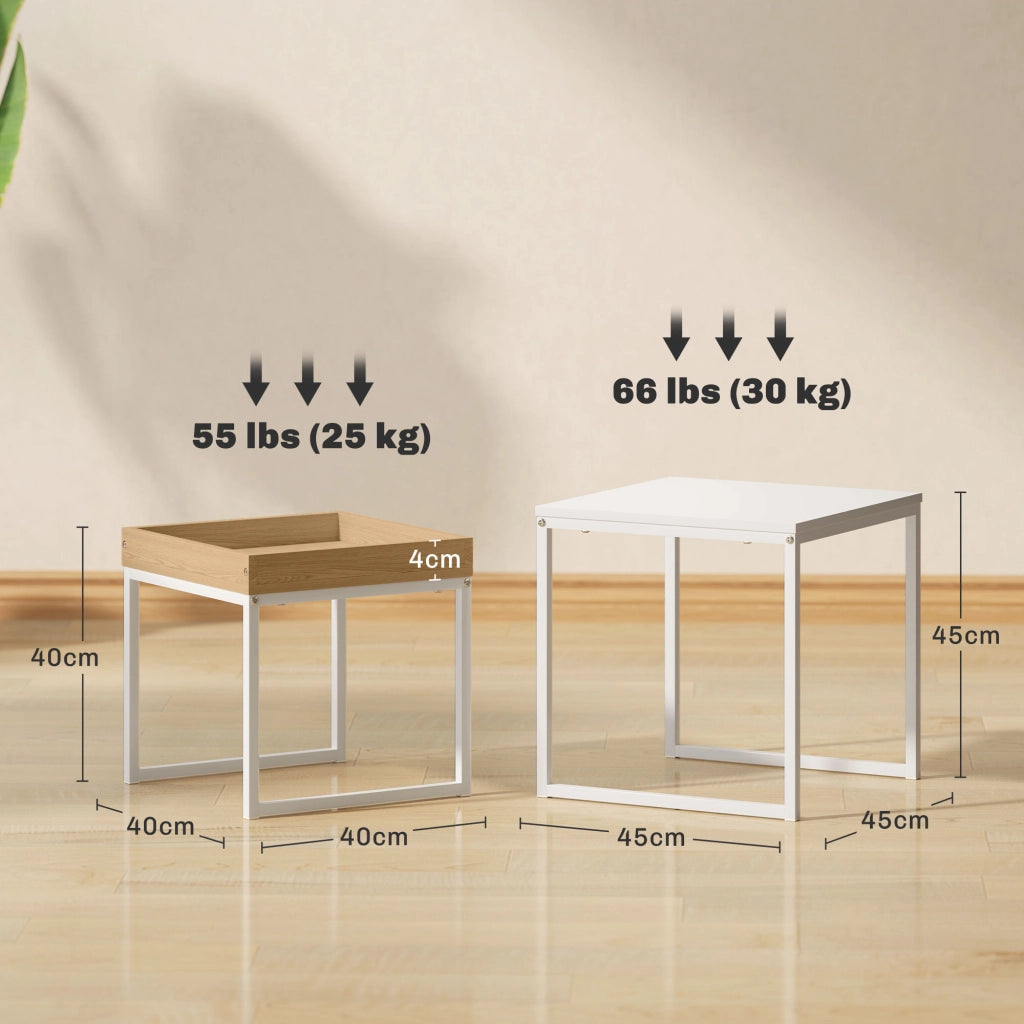 Tavolino da caff¨¨ ¨C Minimal ¨C MDF, metallo, bianco