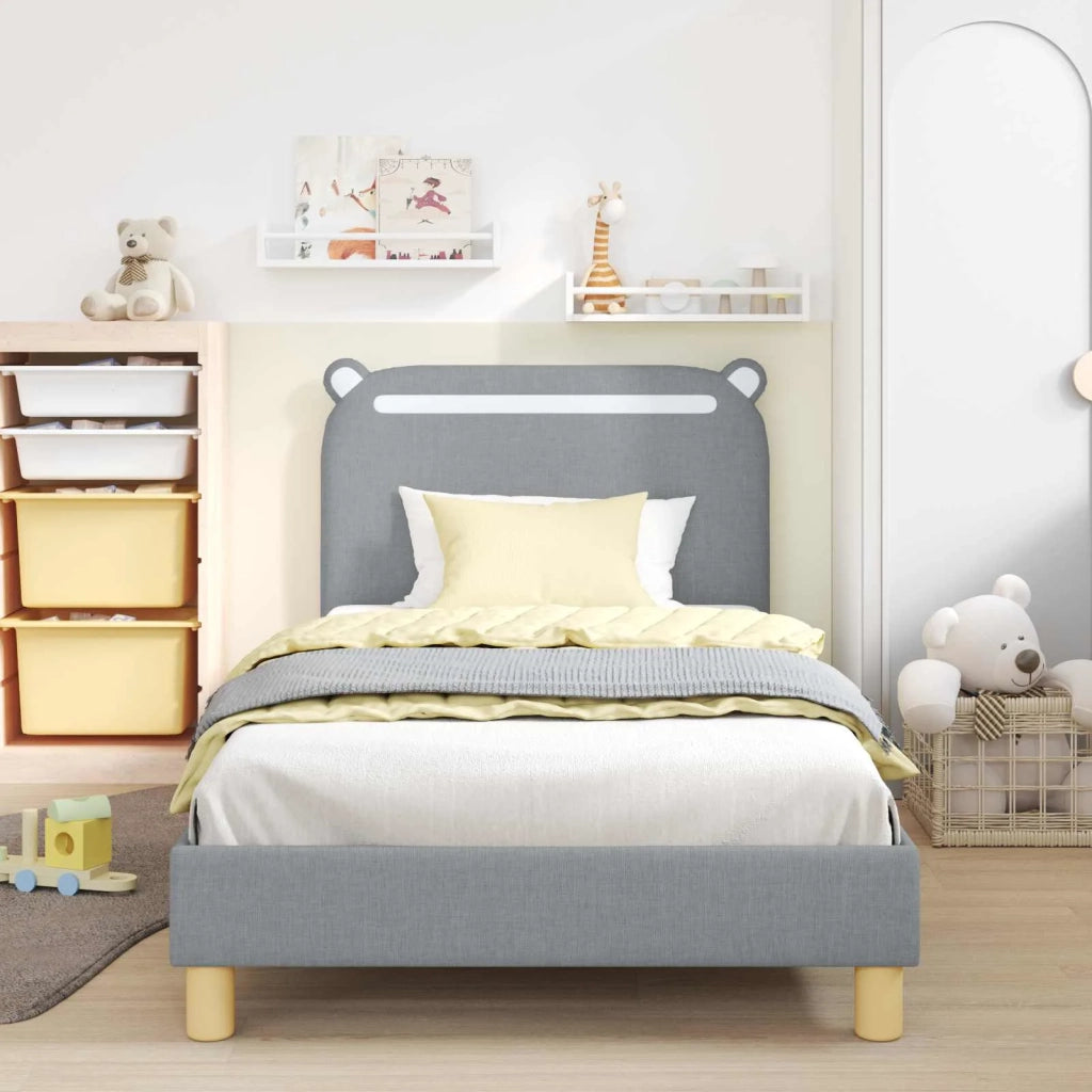 Struttura letto bambini con testata Grigio chiaro 90 x 200 cm 42011224