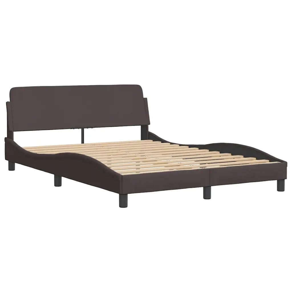 Giroletto senza Materasso Hanko Marrone Scuro 140x190 cm Tessuto