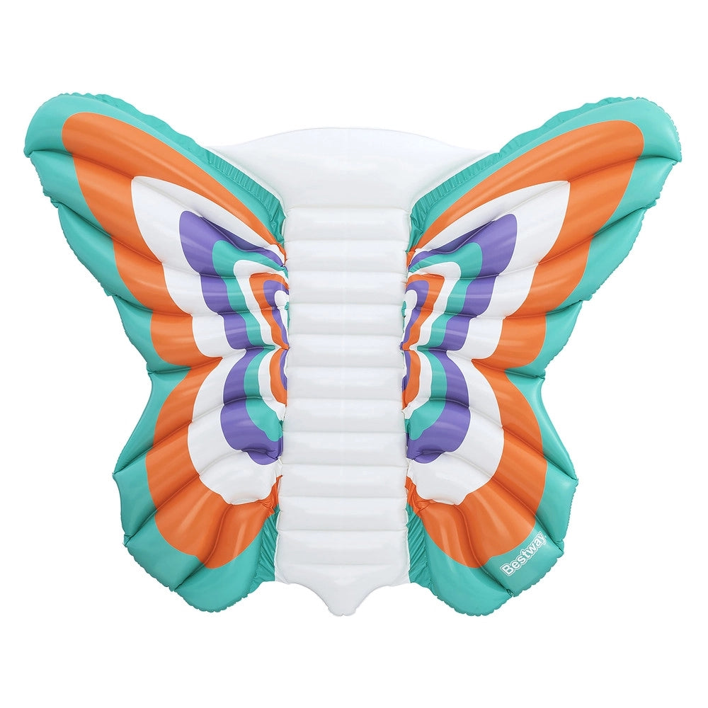 Trade Shop - Materassino Gonfiabile Boho Butterfly Mare Piscina Forma Farfalla 193x176cm Estate 43963 -