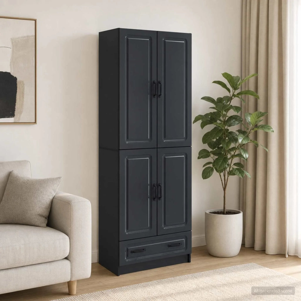 Set di armadi 2 pcs Nero Legno ingegnerizzato 3416935