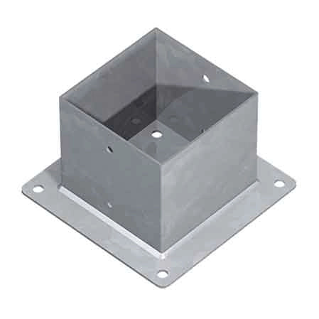 SUPPORTO A PAVIMENTO PER TRAVI TG20 mm 71x71x150h - Base 150 mm - TECFI