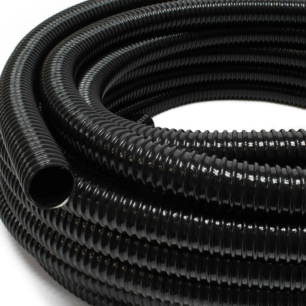 Tubo flessibile a spirale per laghetto da 5 m diametro 32 mm (1 1/4") tubo di aspirazione per laghetto koi nero nero 16_0001598