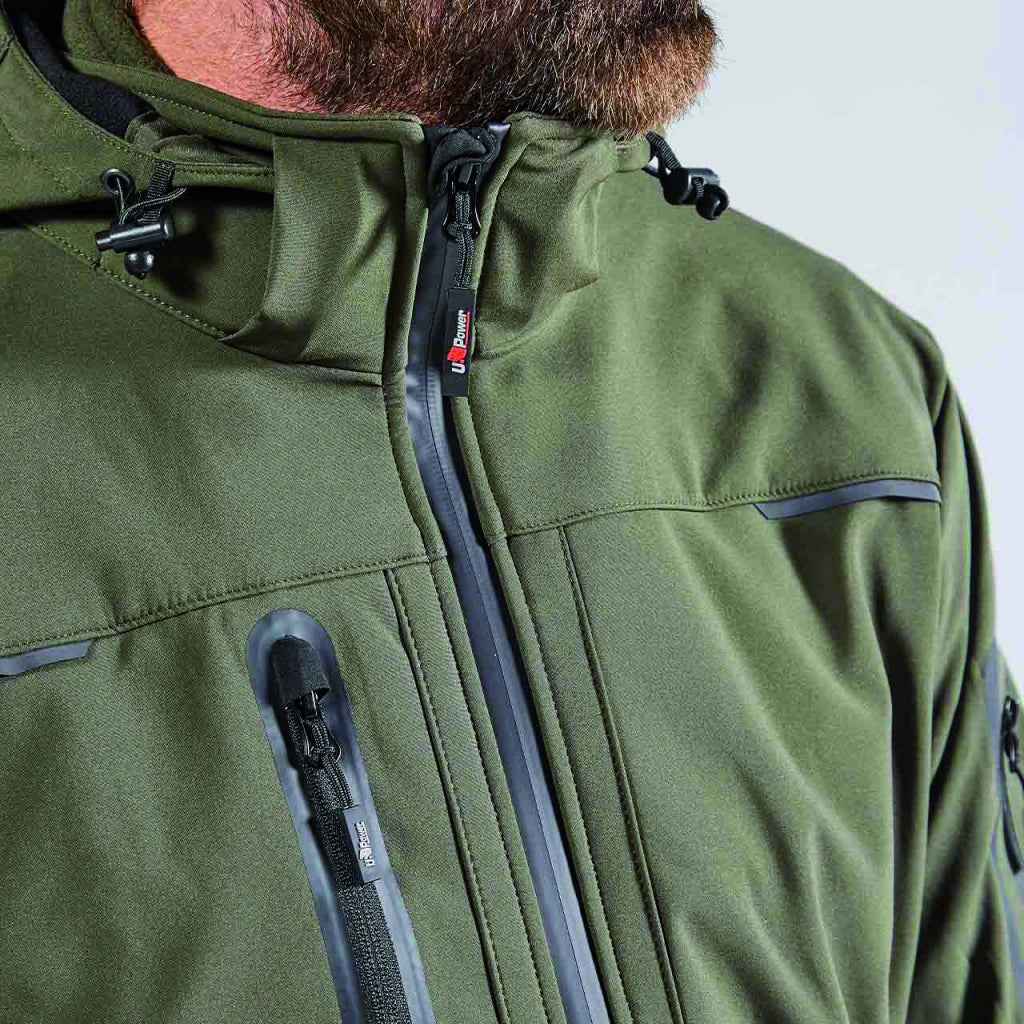 U-Power GIACCA SOFTSHELL SPACE Col. Verde  Mis.   M